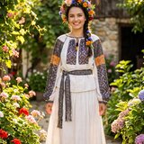 Vand costum popular autentic Muntenia, cu fir de argint